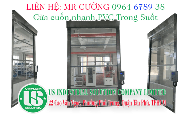Báo giá cửa cuốn nhanh PVC Trong Suốt